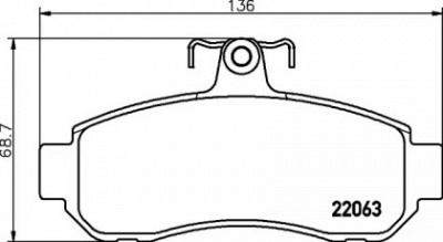 HELLA PAGID 8db355021071 -  Комплект тормозных колодок, дисковый тормоз